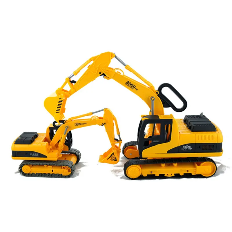 122 Backhoe Car Model Kids Toys,ABS Plastic Miniature Trucks Excavator