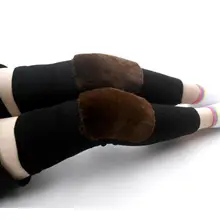 Bohemis Дамы зима выше колена Длинные вязать крючком для ног теплые женские толстые шерсть высокий коленный сапог носок черный и серый BAC331