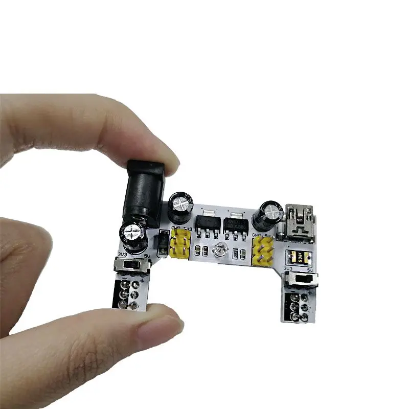 MCIGICM MB102 мини USB интерфейс макетная плата модуль питания Белый 5 в 3,3 В 2 канальная плата MB-102