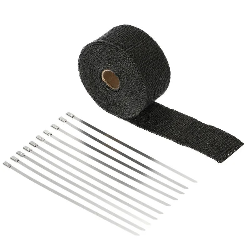 Exhaust Pipe Header Heat Wrap Resistant Downpipe 10 ...