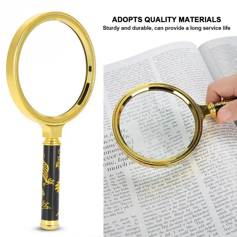 5X Magnifier Handheld Portable Loupe with Detachable Handle for Reading