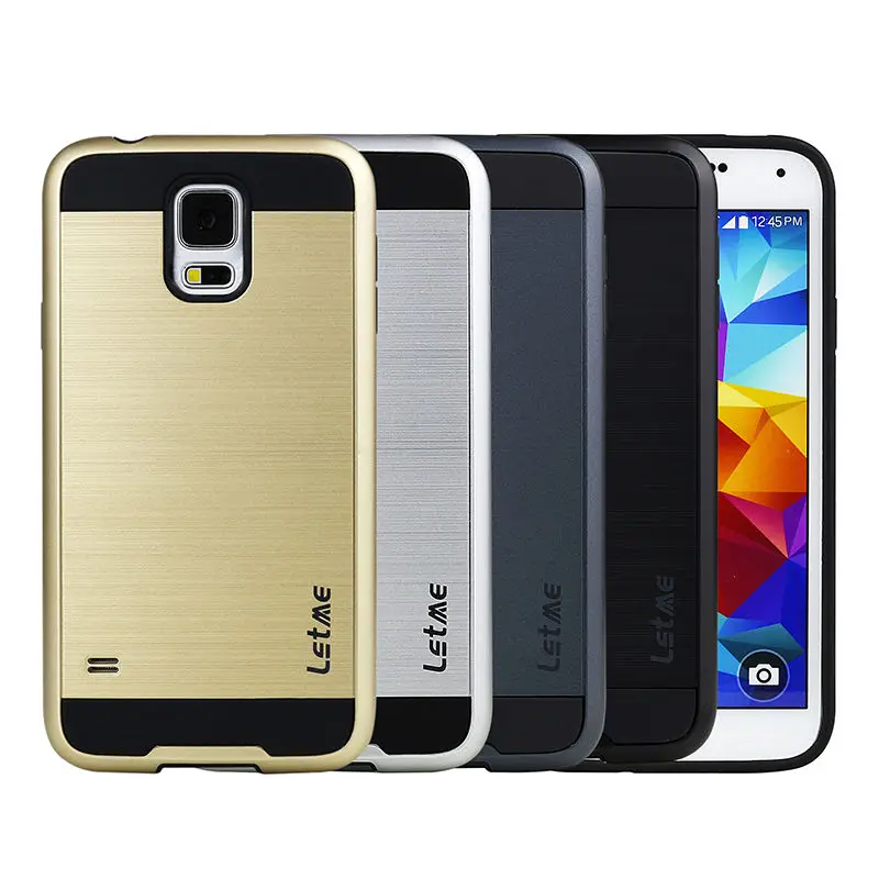 Silicone+Soft TPU Back Cover Case For Samsung galaxy S5 I9600 Hybrid Shockproof Armor |