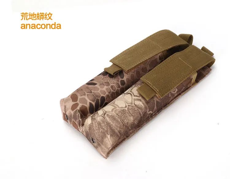 Тактический Двойной подсумок для P90 MOLLE Pouch UMP Mag Bag Airsoft Открытый Камуфляж Военный охотничий аксессуар - Цвет: Python Wasteland