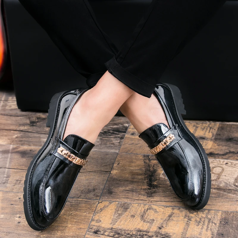 hombre mocassins luxury brand dress shoes wedding party loafers men driving shoes (30)