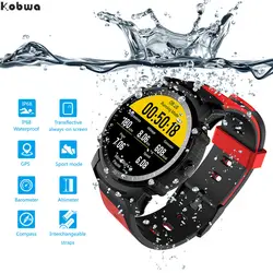 Оригинальный fs08 GPS Bluetooth Smart Спорт Фитнес Часы SmartWatch Фитнес трекер IP68 Водонепроницаемый сердечного ритма Компасы Android IOS