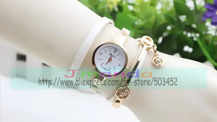 100 шт/партия yuhao брендовые длинные наручные часы на кожаном ремешке обернуть вокруг кулон женские часы оптом Элегантные повседневные часы для женщин