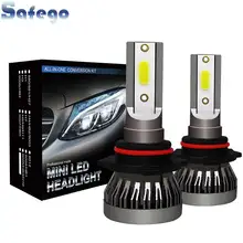 Buy Safego 2pcs H4/HB2/9003/H7/H8/H9/H11/9005/HB3 Car Headlight Bulbs 18W 3000LM Car Styling 6000K Led AutomotivoSuper Bright Free Shipping