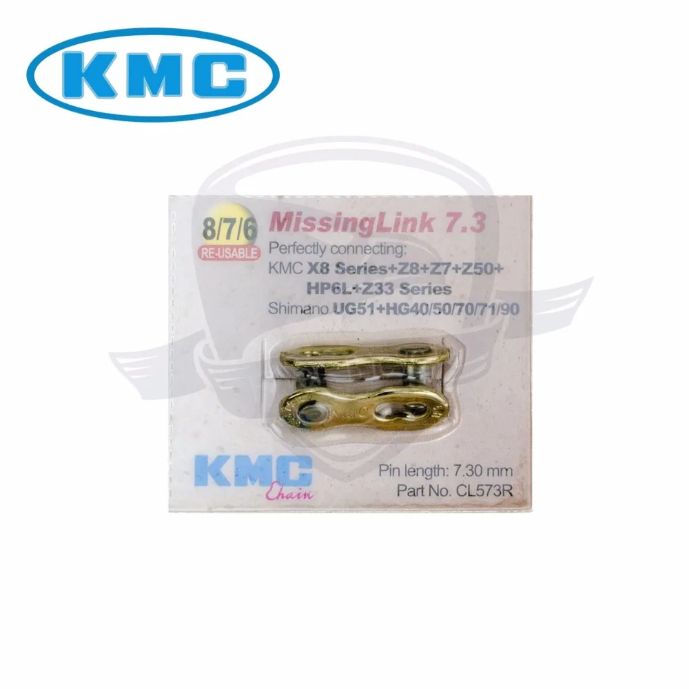Cheap KMC 8S 9S 10S 11S speed bike bicycle quick magic button chain missing links for 6 7 8 9 10 11 speed silver gold color 1
