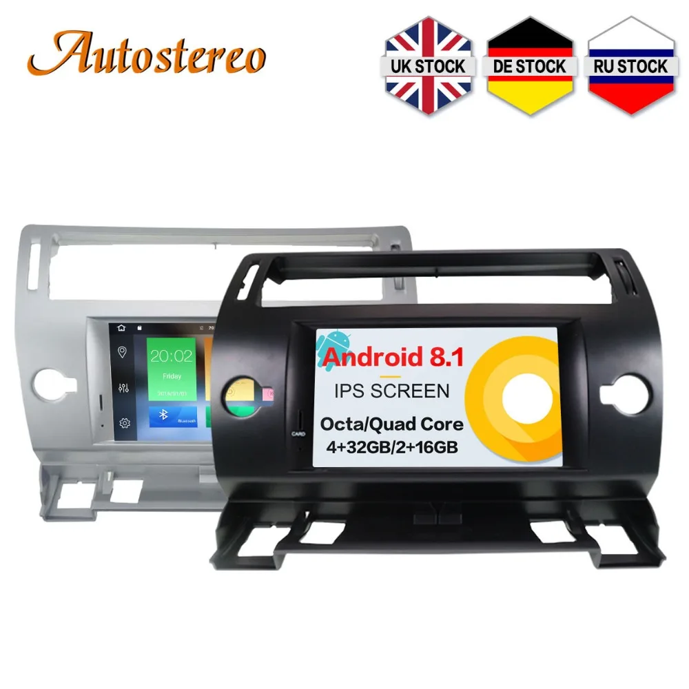 

Autostereo Android 8.1 Car DVD Player GPS navigation For Citroen C4 Quatre Triumph 2004-2012 multimedia radio recorder headunit