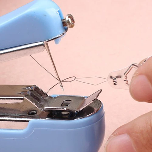 Portable Household Mini Hand Sewing Machine Quick Stitch Sew Needlework Cordless Clothes Fabrics Electronic Sewing Machine