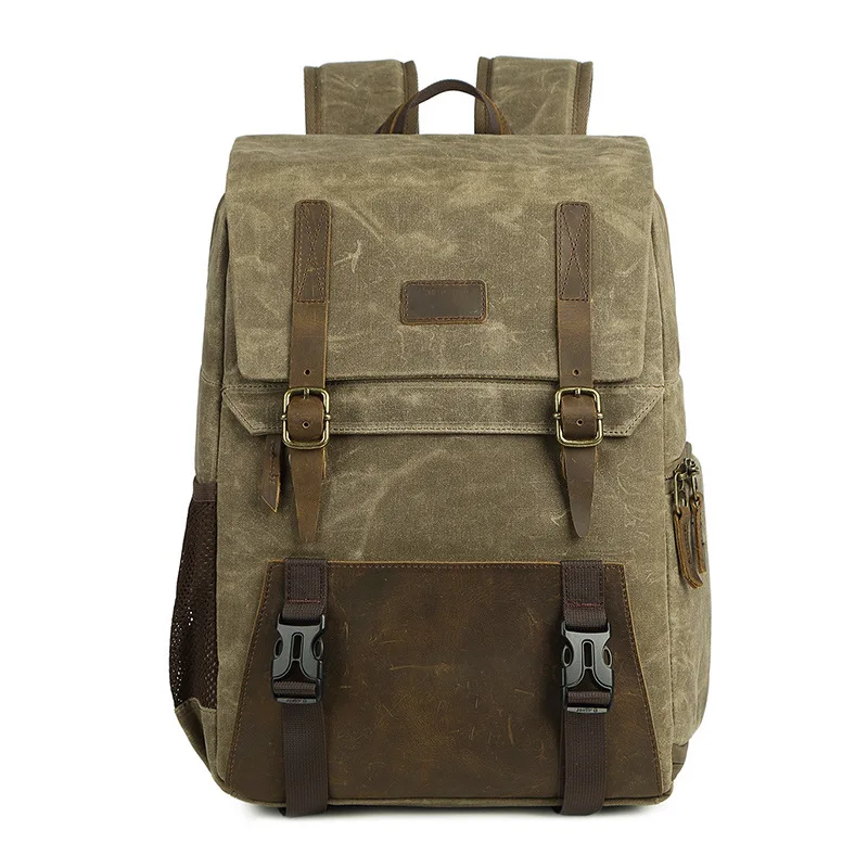 

Waterproof Canvas Digital Slr Camera Backpack 15.6 Inch Usb Charging For Camera Lens And Laptop