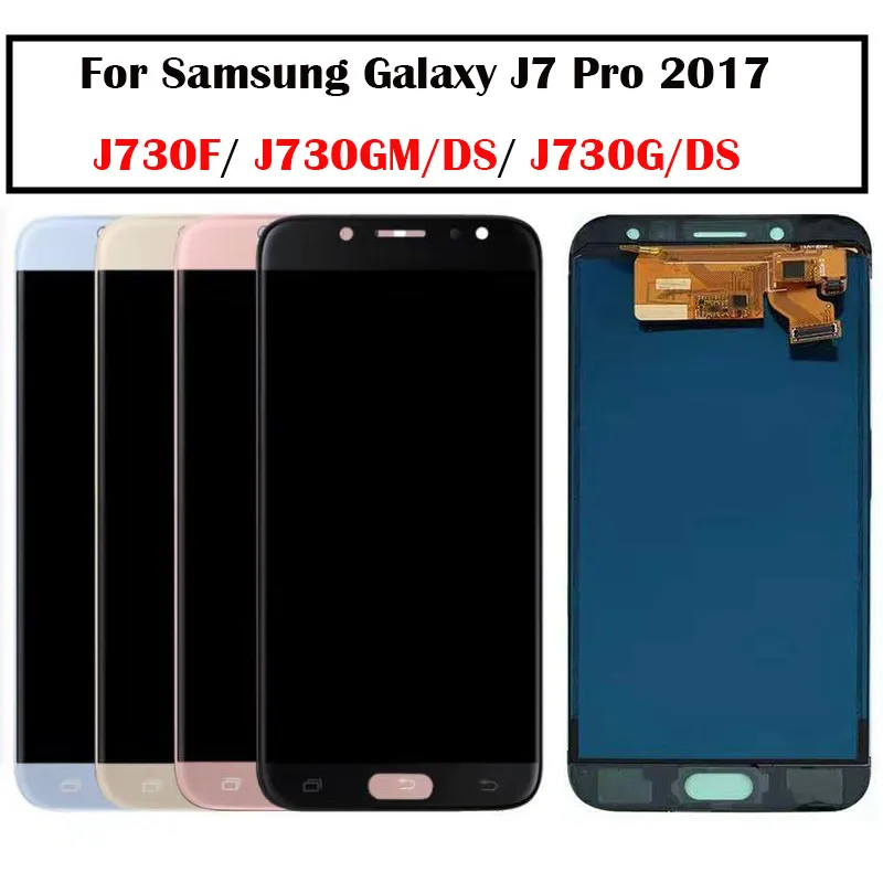 

Super AMOLED For Samsung Galaxy J7 Pro 2017 J730 LCD Display+Touch Screen Digitizer Assembly Replacement For SAMSUNG J730 LCD