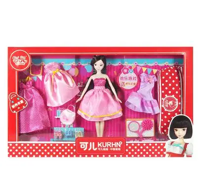 SALE  Kurhn Dolls For  Girls Toys Fashion Change Dress Suit Toys For Children Kids Best Birthday Gift #7083-2