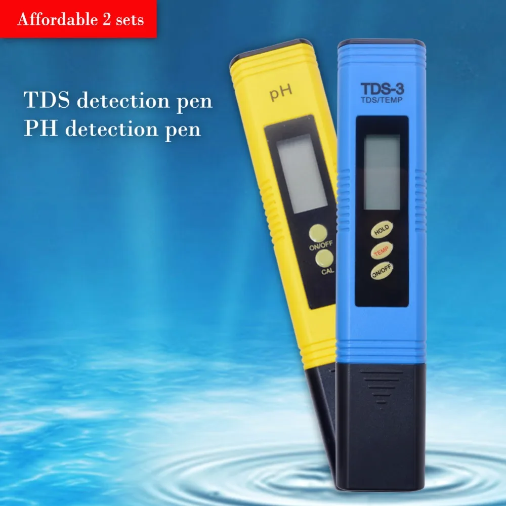 

combination Aquarium Water Acidity automatic calibration accuracy 0.01 PH Meter ph-02 + TDS Monitor Meter Titanium alloy probe