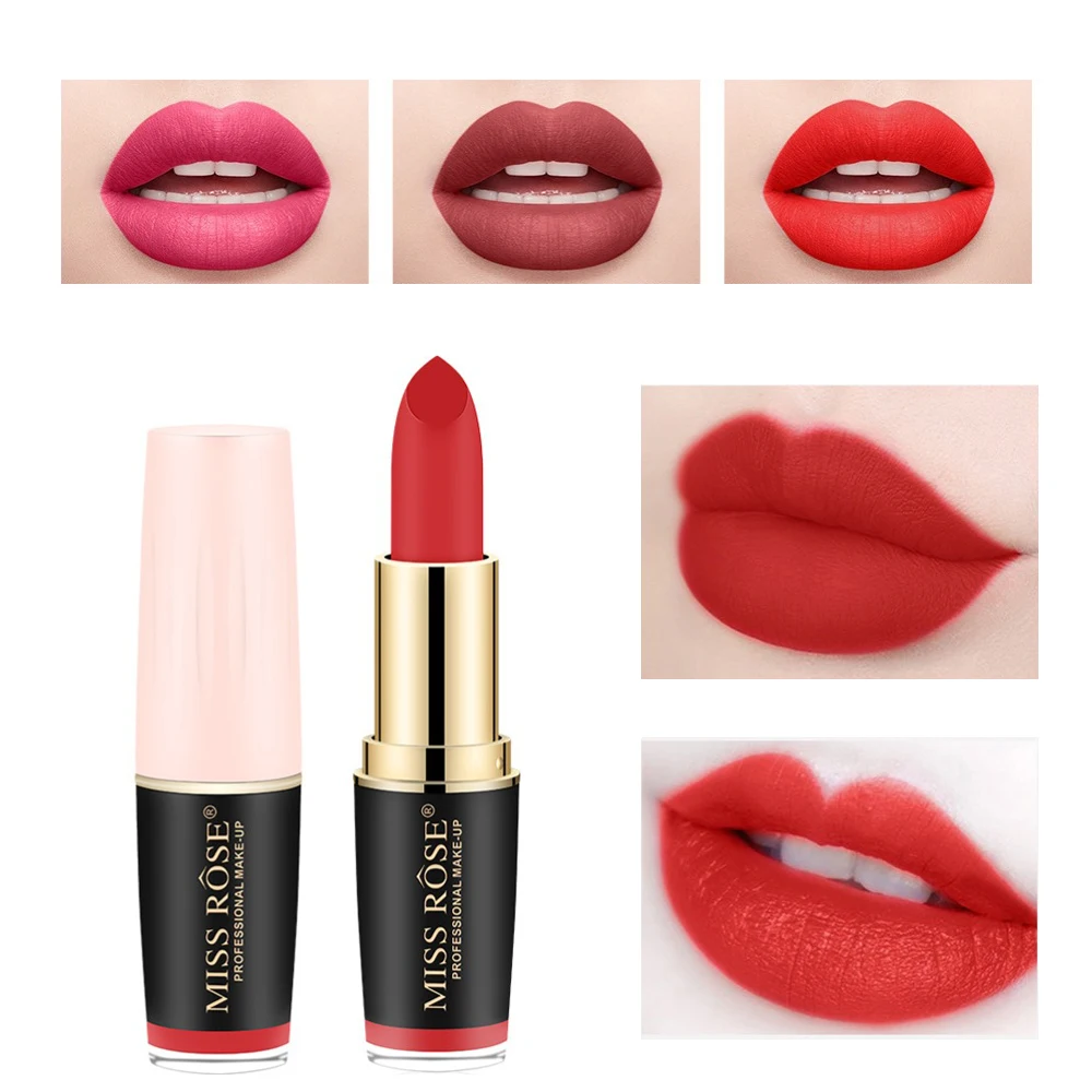 

6 Colors Matte Lipsticks Waterproof Matte sexy Lipstick Cosmetic Easy to Wear Matte Batom Makeup Lipstick
