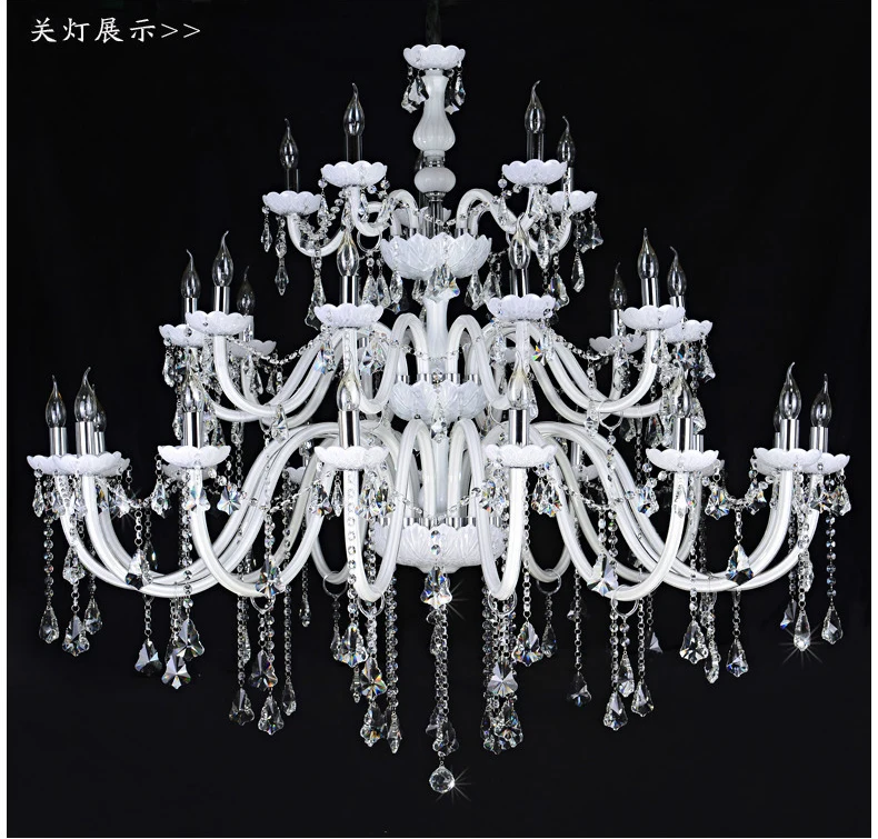 Modern large crystal chandeliers for hotels bohemian crystal chandelier