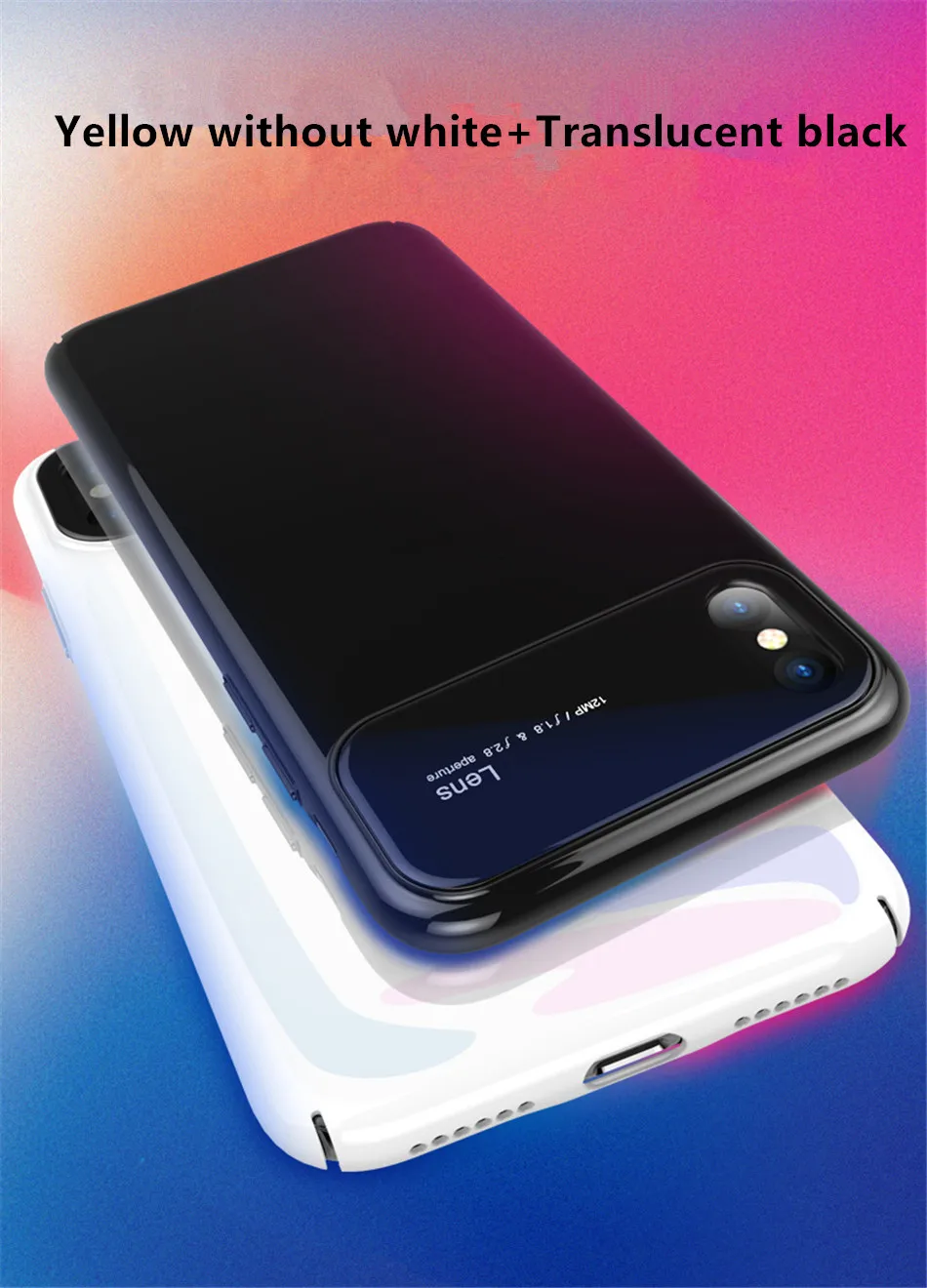 Luxury Case For iphone X 7 8 Plus 10 Tempered Glass Hard PC Hybrid Armor Cases For iphonex 10 Anti Knock Protective Phone Cover (7)