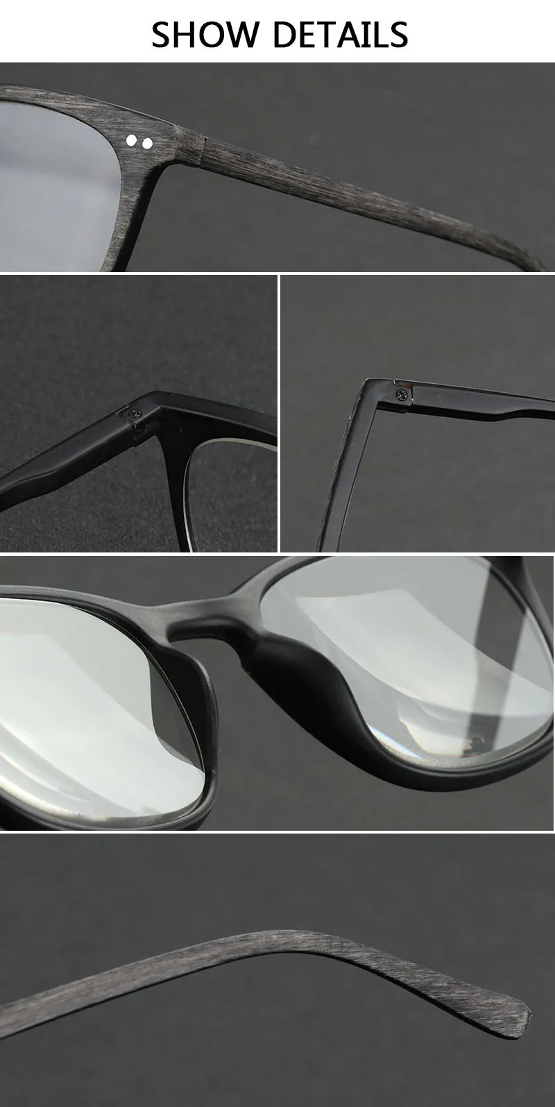 WEARKAPER титановые фотохромные очки, оправа для мужчин, сверхлегкие квадратные очки для близорукости по рецепту, деревянные оптические очки, оправа