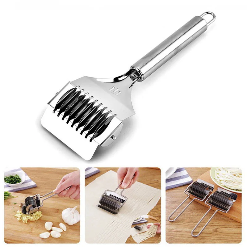 

Pressing Machine Non-slip Handle Kitchen Gadgets Spaetzle Makers Noodles Cut Knife 1PC Manual Section Shallot Cutter