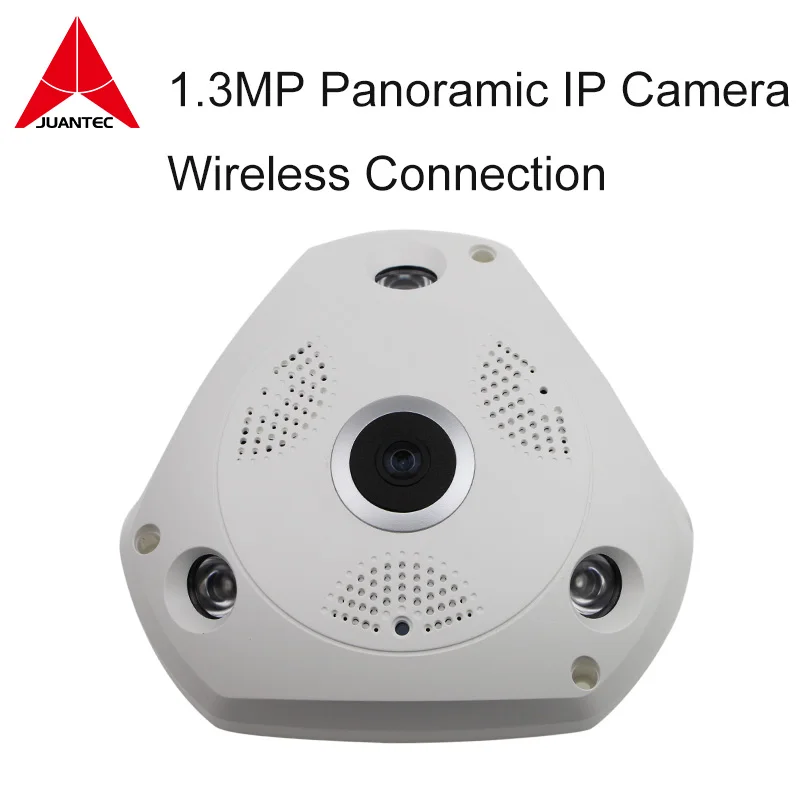 

Panoramic carmera 360 Degree 1.3MP ip camera with audio mobile app remote view plug and play 32GB SD Card built in