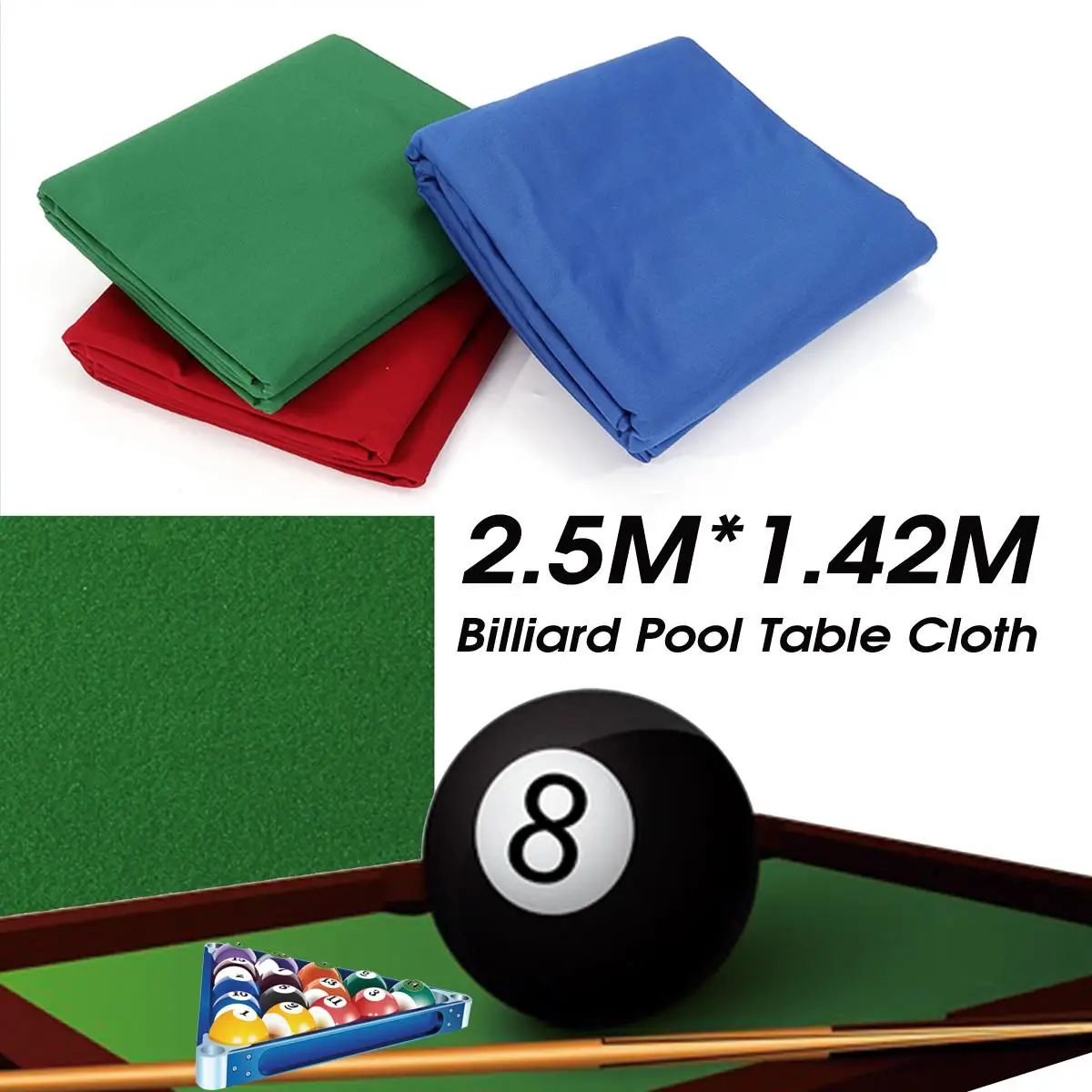 

Green/Blue/Red Snooker Billiard Cloth Pool Eight Ball Billiard Pool Table Cloth for American billiards Snooker Accessories