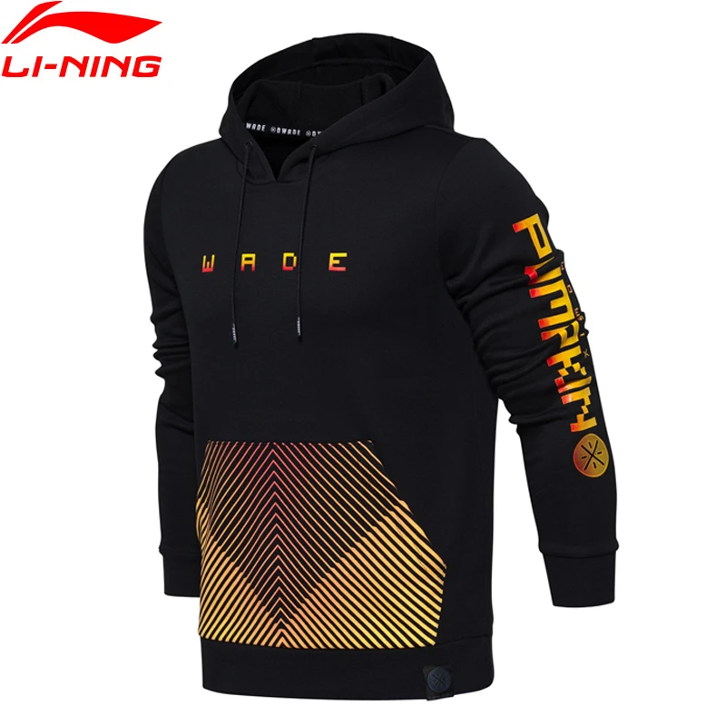 

(Clearance)Li-Ning Men Wade Sweater Hoodie Comfort Regular Fit LiNing Printed Sports Tops AWDM929 MWW1382