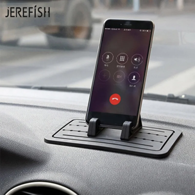 

JEREFISH Silicone Car Phone Dashboard Stand Car Pad Mat Cell Phone Holder for Car Anti-Slip Desk Phone Holder Stand