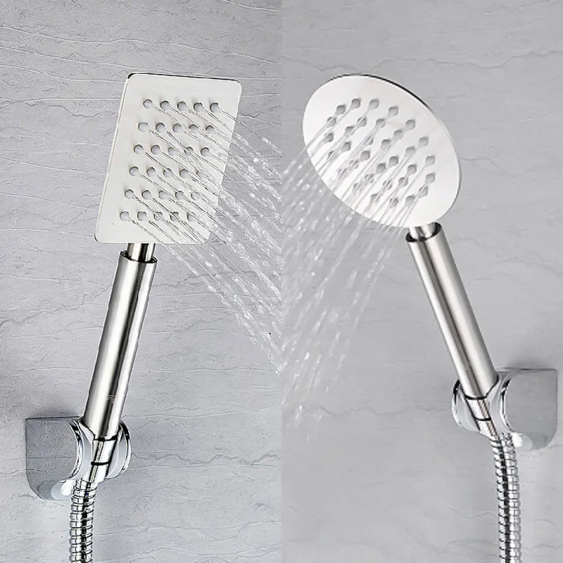 Bathroom Super Slim Stainless Steel Shower Head Pressurized Water