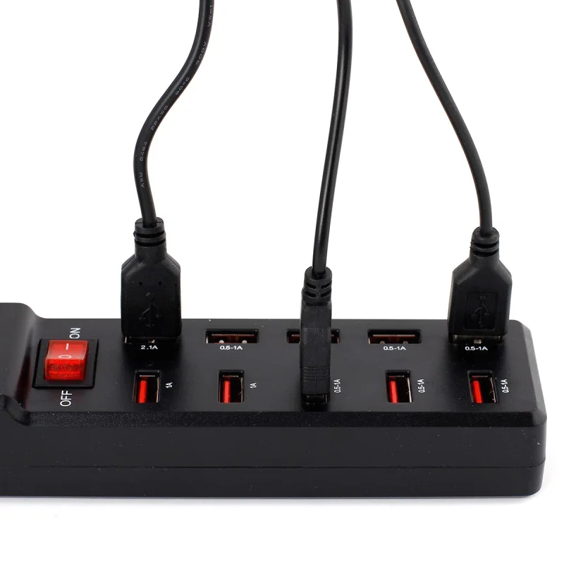USB концентратор быстрой зарядки 10 портов 6A умная зарядная станция зарядное