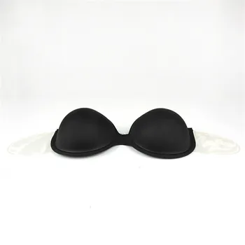

Free shipping/Wholesale Bridal Bustier Wireless Invisible Bras Black Backless Strapless Adhesive peas Bra