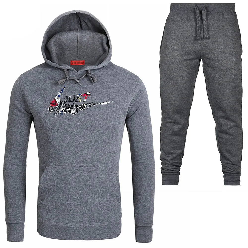 

2019 New Autumn Arrival JUST Sport suit Hoodie printed Sportswear Men Sweatshirt Hip-Hop Male Hooded Casual Hoodies clothing