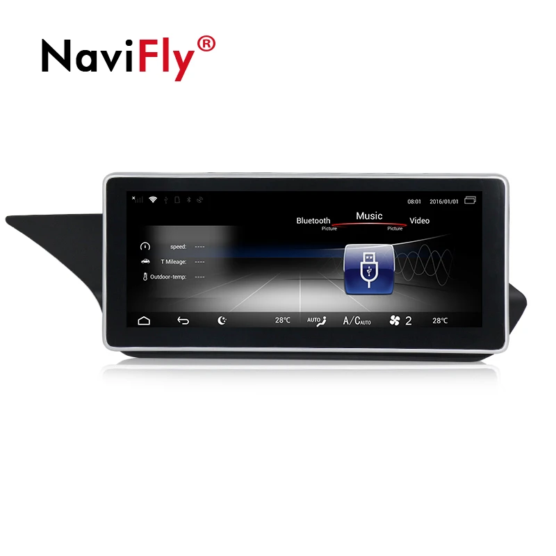 Best NaviFly Android7.1 Car Multimedia player for Benz E Class W212 2009-2015 with car dvr support orginal car information 3