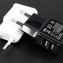 10 шт. A+ Qaulity Dual USB 5 В 2A ЕС-разъем, для поездок адаптер настенного зарядного устройства для samsung Galaxy для iPhone 7 6 6 S 5 5S SE 5C для htc sony
