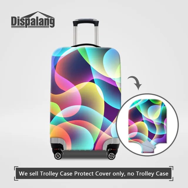 Dispalang Striped Geometric Elastic Case Covers For 18 32 Inch Baggage
