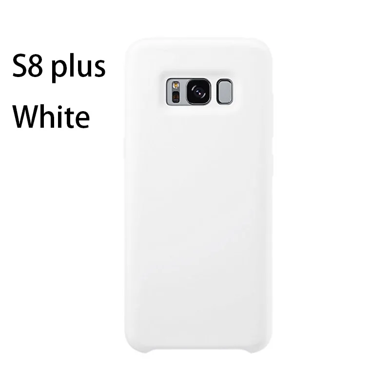 Для samsung Galaxy S8 S8Plus Note8 S9, силиконовый чехол, 360 Защита, роскошный мягкий силиконовый милый противоударный чехол на заднюю панель - Цвет: S8 plus white