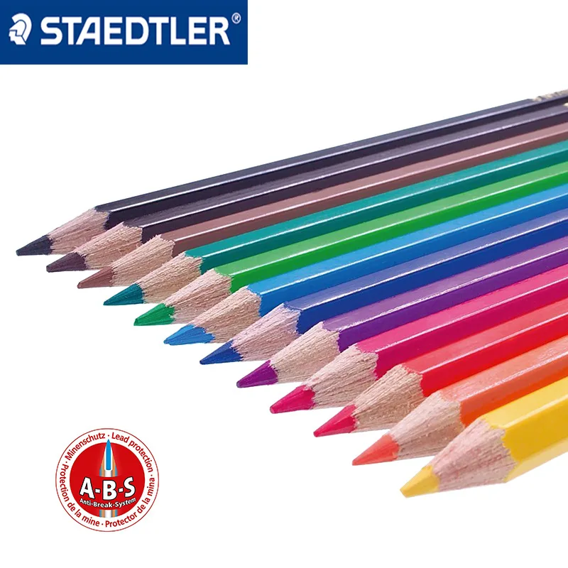 Набор цветных карандашей STAEDTLER водорастворимые радужные акварельные карандаши