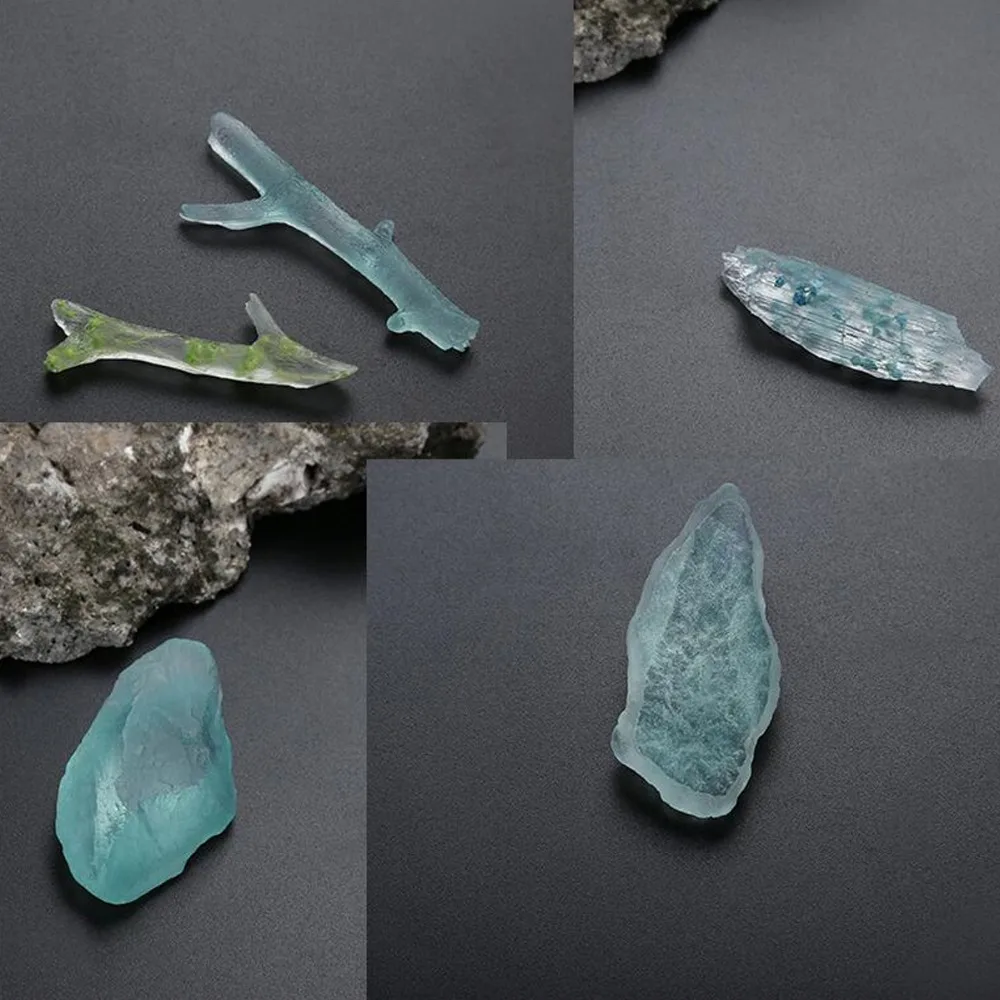 1 шт. прессформы из смолы каменная ветка деревянная подвеска ожерелье