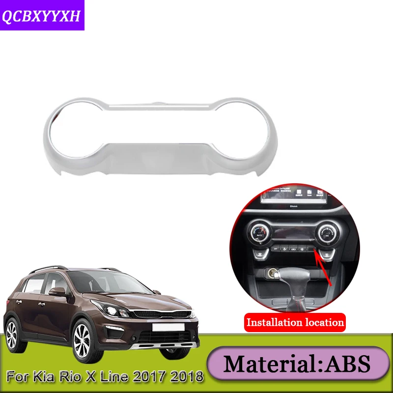 

Car Styling For Kia Rio X Line KX Cross 2017 2018 Auto Center Console Panel Frame Covers Internal Decoration Sequins Accessories