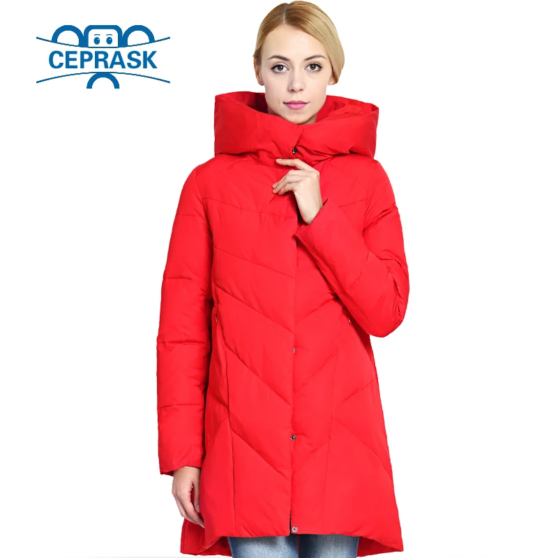 Женская зимняя куртка плюс Размеры длинные модные женские зимние пальто с капюшоном Теплый утолщение ветрозащитный Abrigos de plumas куртка-парка ceprask