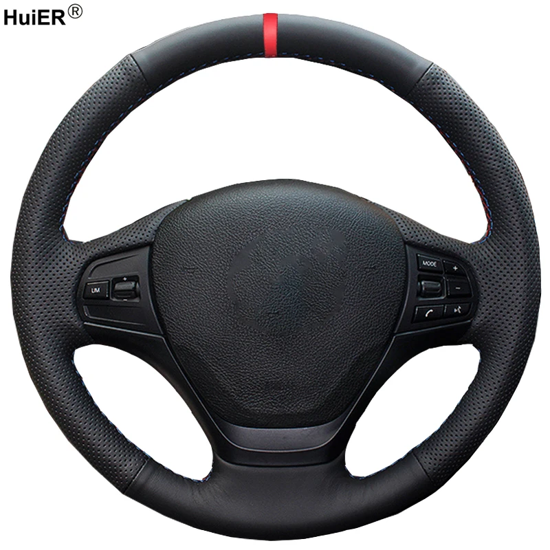 HuiER Ручное шитье яркий красный маркер для BMW F30 316i 320i 328i нескользящий
