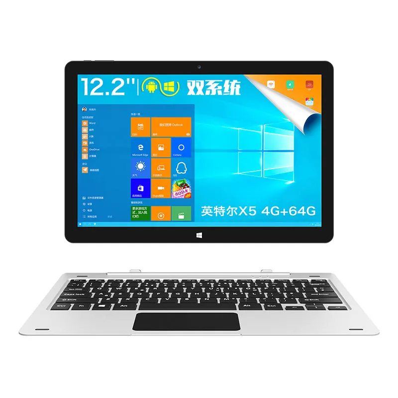 Instockteclast tbook 12 Pro 2 в 1 Tablet PC 12,2 дюймов tbook12pro Windows 10 Home Android 5,1 Intel Cherry Trail X5 Z8300 64bit