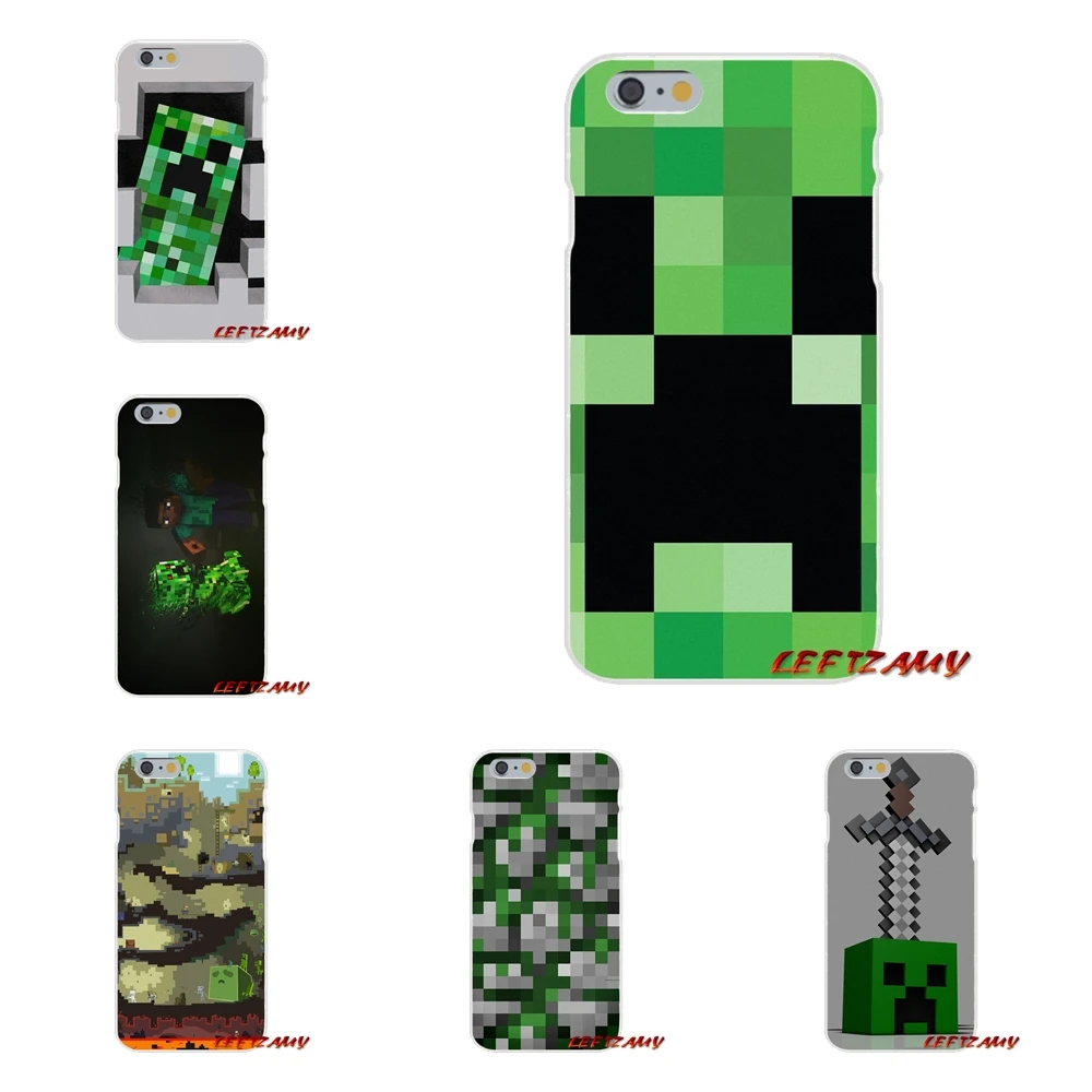 

Creeper minecraft Accessories Phone Shell Covers For Xiaomi Redmi 3 3S 4A 5A Pro Mi4 Mi4C Mi5S Mi6X Mi Max2 Note 3 4 5A