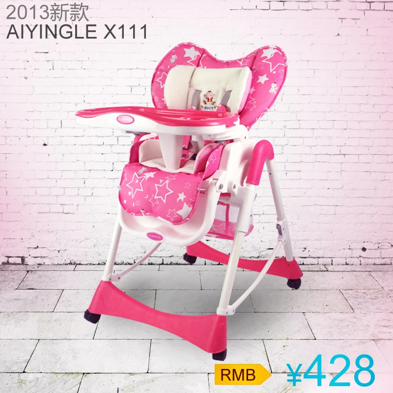 X111 baby child dining chair folding multifunctional fashion brief