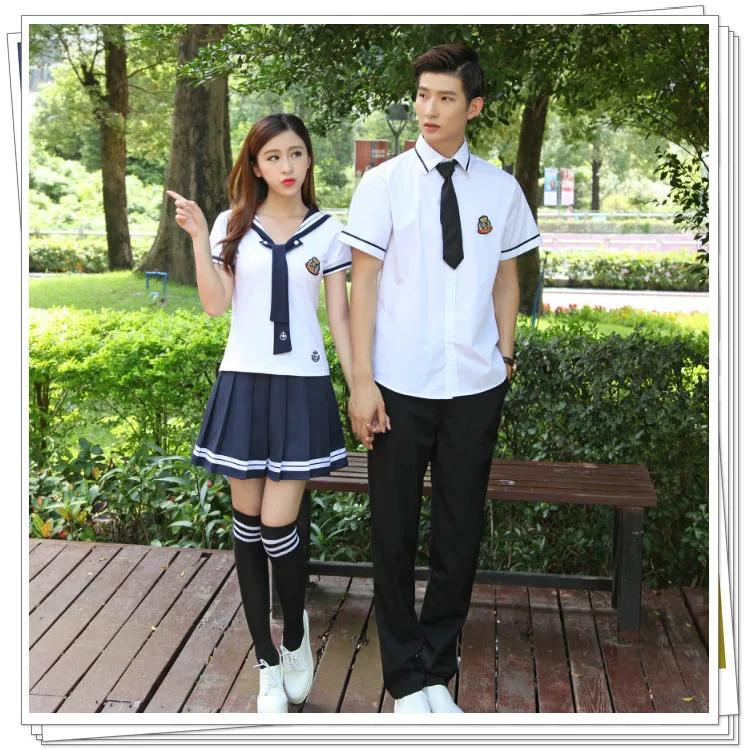 Новый стиль Япония и Южная Корея форма Для мужчин и горе Для мужчин Англия Колледж ветровка + юбка костюм моряка