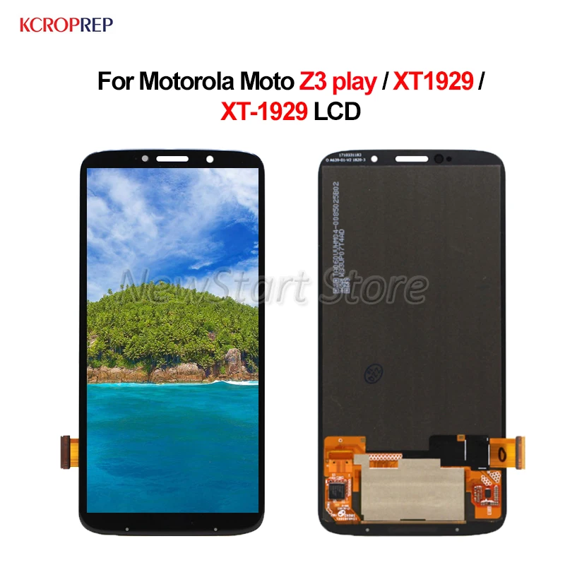 

For Motorola Moto Z3 play LCD Display Touch Screen Digitizer Assembly 6.0" 100% New For Moto Z3 play XT1929 XT-1929 lcd Black