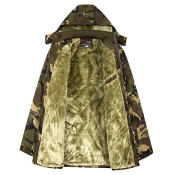 

Winter Outdoor Camping Hiking Hunting Trekking Jungle Army Overcoat Lamb Cotton Cold-proof Serve Padded Loose Coat New Pattern