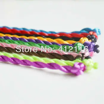 

Wholesale Promotion 500pcs/lot Nice Bracelet Thread Fit Bracelet DIY, High Quality braided korean silk thread silk Lucky cord