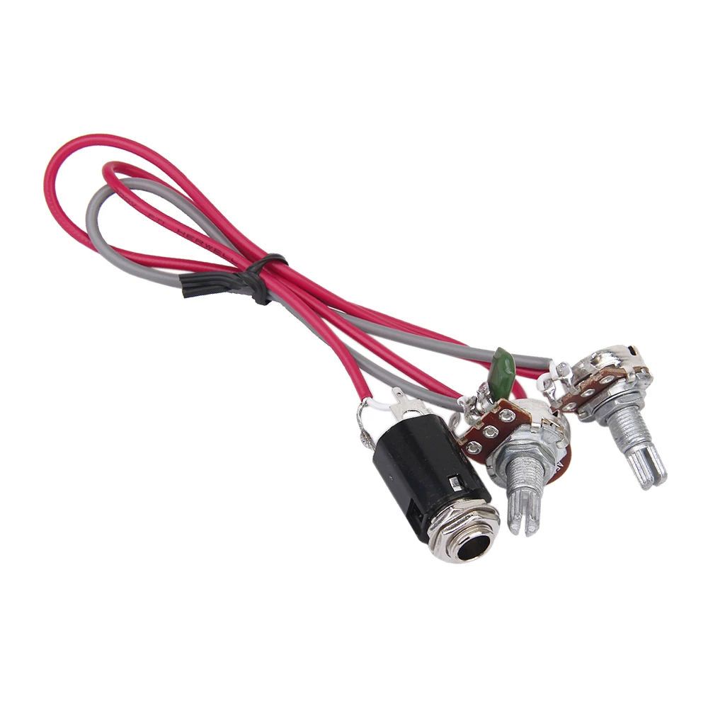 New Guitar Volume Tone Electronic Circuits 2 Potentiometers With 1/4' 6.3mm Jack Guitar Parts & Accessories