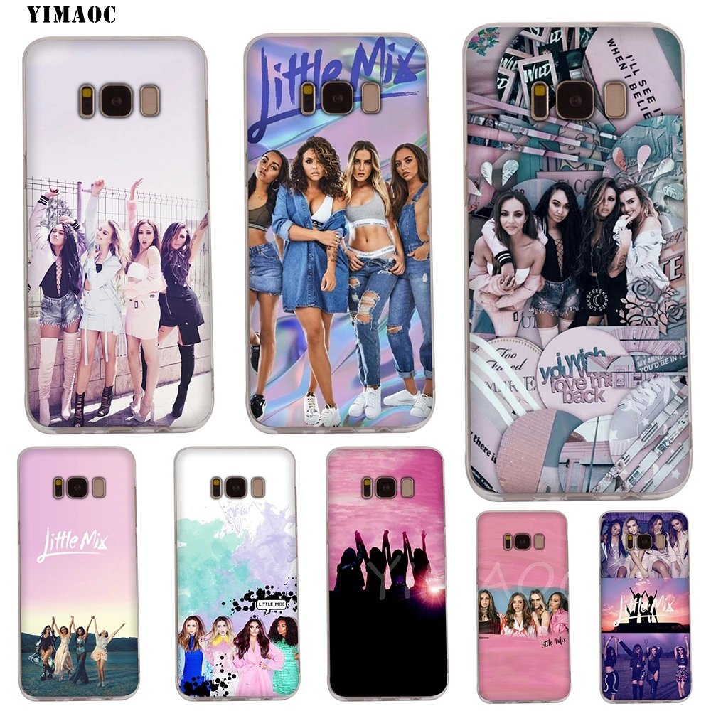 Мягкий ТПУ чехол YIMAOC Little mix Для Galaxy j3 j5 j6 j7 A5 2016 2017 A6 A9 2018 Note 8 9 S7 edge S8 S9 S10 Plus S10e |