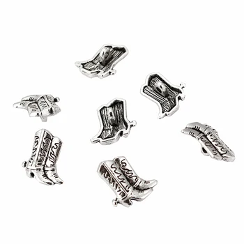 

30Pcs Cowboy Boots Shoes Charms Pendants For Craft Diy Handmade Jewelry Necklace Making Findings